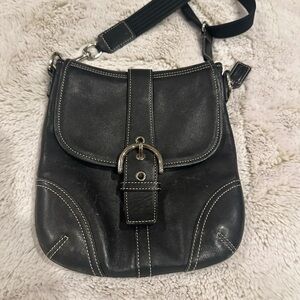 Coach leather crossbody adjustable strap